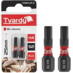 2X EMBOUTS IMPACTS HEXA ¼ HEX H4 25MM T00184-25-2 TVARDY POLOGNE