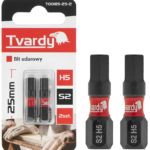 2X EMBOUTS IMPACTS HEXA ¼ HEX H5 25MM T00185-25-2 TVARDY POLOGNE