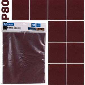 JEU DE 10 FEUILLES ABRASIVES 230X280MM P80 G78433 GEKO POLOGNE