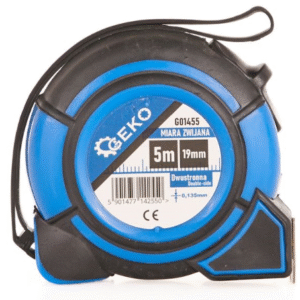 Mesure 5mx19mm double face et arrêt automatique G01455 GEKO POLOGNE