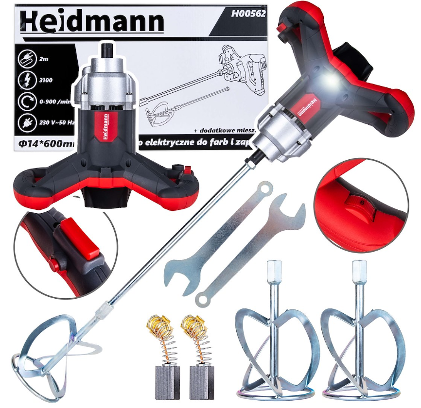 MELANGEUR MALAXEUR ELECTRIQUE ET ACCESSOIRES H00502 HEIDMANN POLOGNE