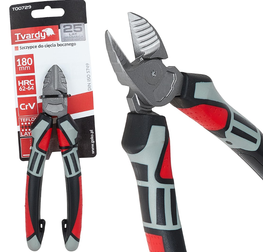 PINCE COUPANTE DIAGONALE 180MM BIMATIERE T00729 TVARDY POLOGNE