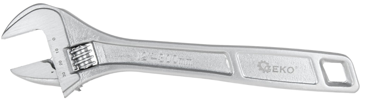 CLE A MOLETTE 12"-300 MM CHROMEE 0-40 MM G10219 GEKO POLOGNE – Image 2