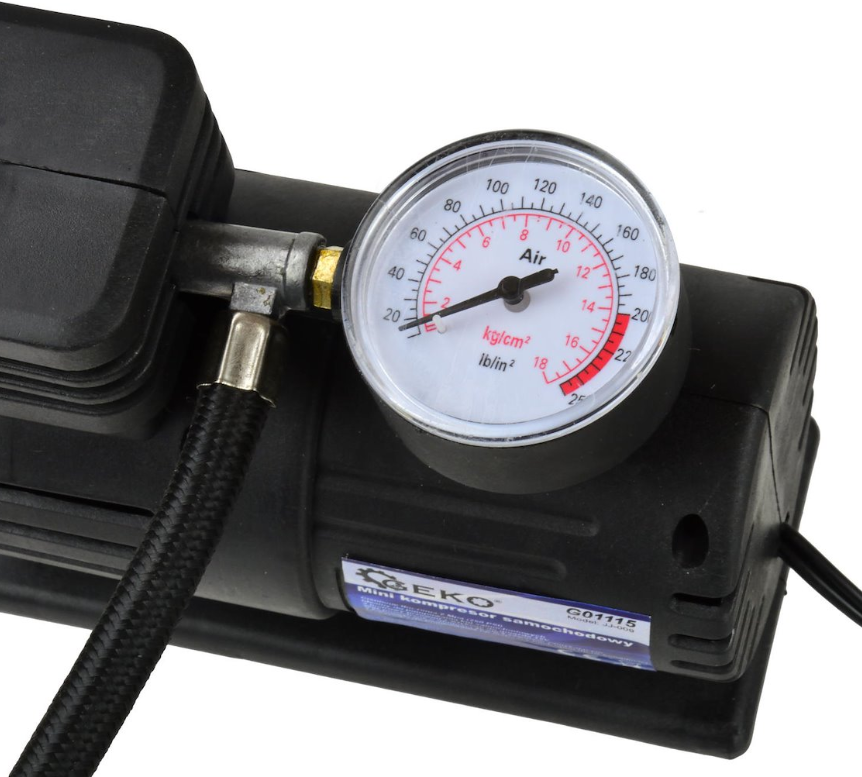 MINI COMPRESSEUR 0-14 BARS 12V G01115 GEKO POLOGNE – Image 2