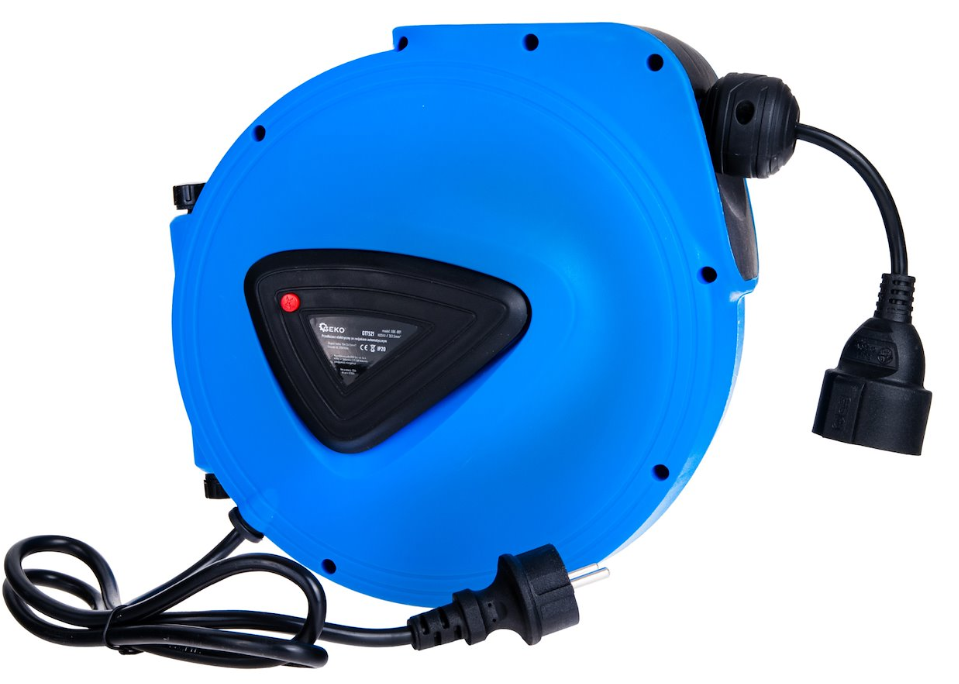 ENROULEUR MURAL RALLONGE ELECTRIQUE 15M G17521 GEKO POLOGNE – Image 2