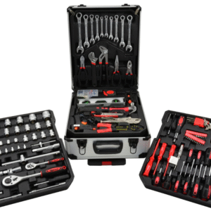 VALISE ALUMINIUM A ROULETTES 187 OUTILS  G10856 GEKO POLOGNE