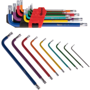 JEU DE 9 CLES MALE TORX LONGUE T10-T50 G01709 GEKO POLOGNE