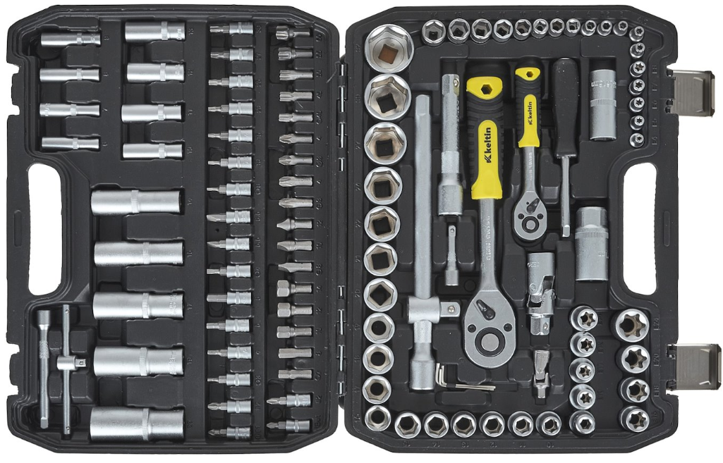 COFFRET DOUILLES ET ACCESSOIRES 108 PCS 1/4-1/2 K00098 KELTIN POLOGNE – Image 2