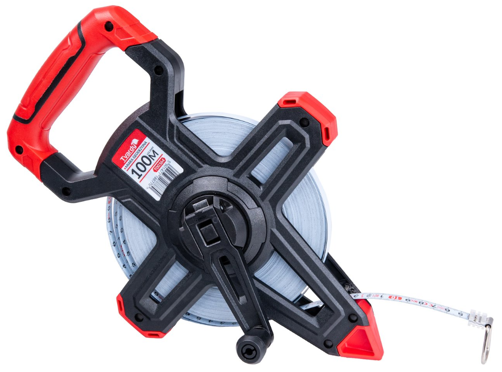 MESURE 100 METRE A RUBAN ACIER AVEC POIGNE ERGO-GRIP T00364 TVARDY POLOGNE – Image 2