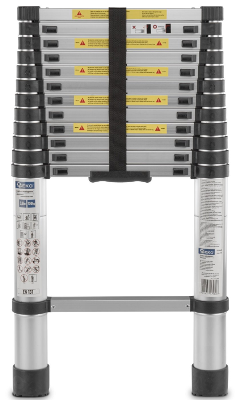 ECHELLE TELESCOPIQUE 3,8M 150KG G02445 GEKO POLOGNE – Image 2