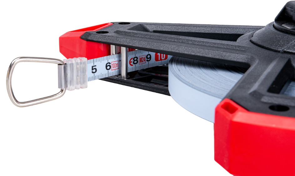 MESURE 100 METRE A RUBAN ACIER AVEC POIGNE ERGO-GRIP T00364 TVARDY POLOGNE – Image 3