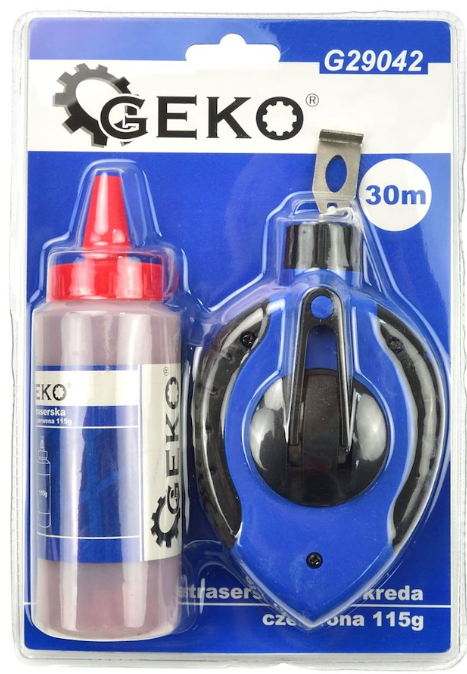 CORDEAU DE TRACAGE 30M + RECHARGE POUDRE ROUGE G29042 GEKO POLOGNE – Image 2