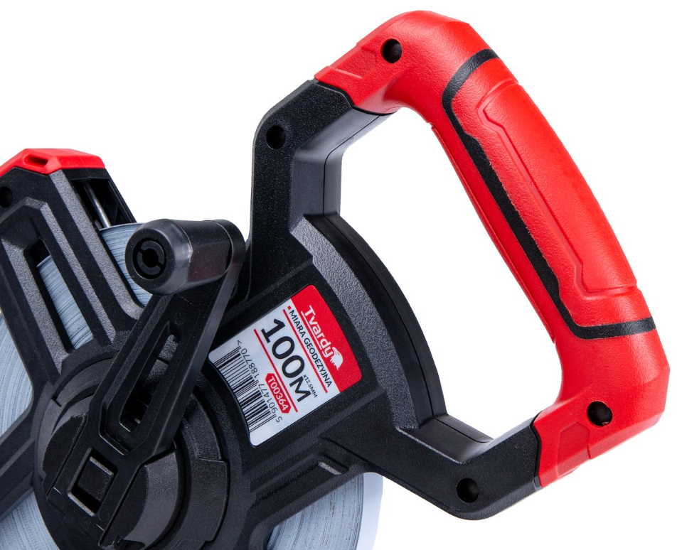 MESURE 100 METRE A RUBAN ACIER AVEC POIGNE ERGO-GRIP T00364 TVARDY POLOGNE – Image 4