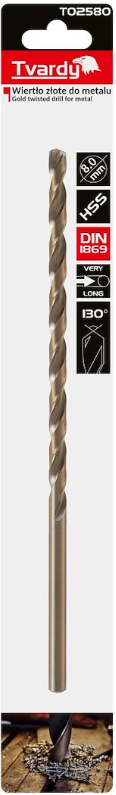 FORET CYL HSS EXTRA-LONG 8X240MM T02580 TVARDY POLOGNE – Image 3