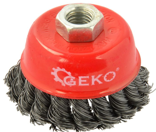 BROSSE SOUCOUPE TORSADÉE 75mm G00594 GEKO POLOGNE