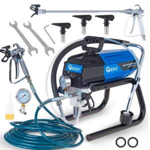 STATION DE PEINTURE AIRLESS HVLP 1000W + ACCESSOIRES G80772 GEKO POLOGNE